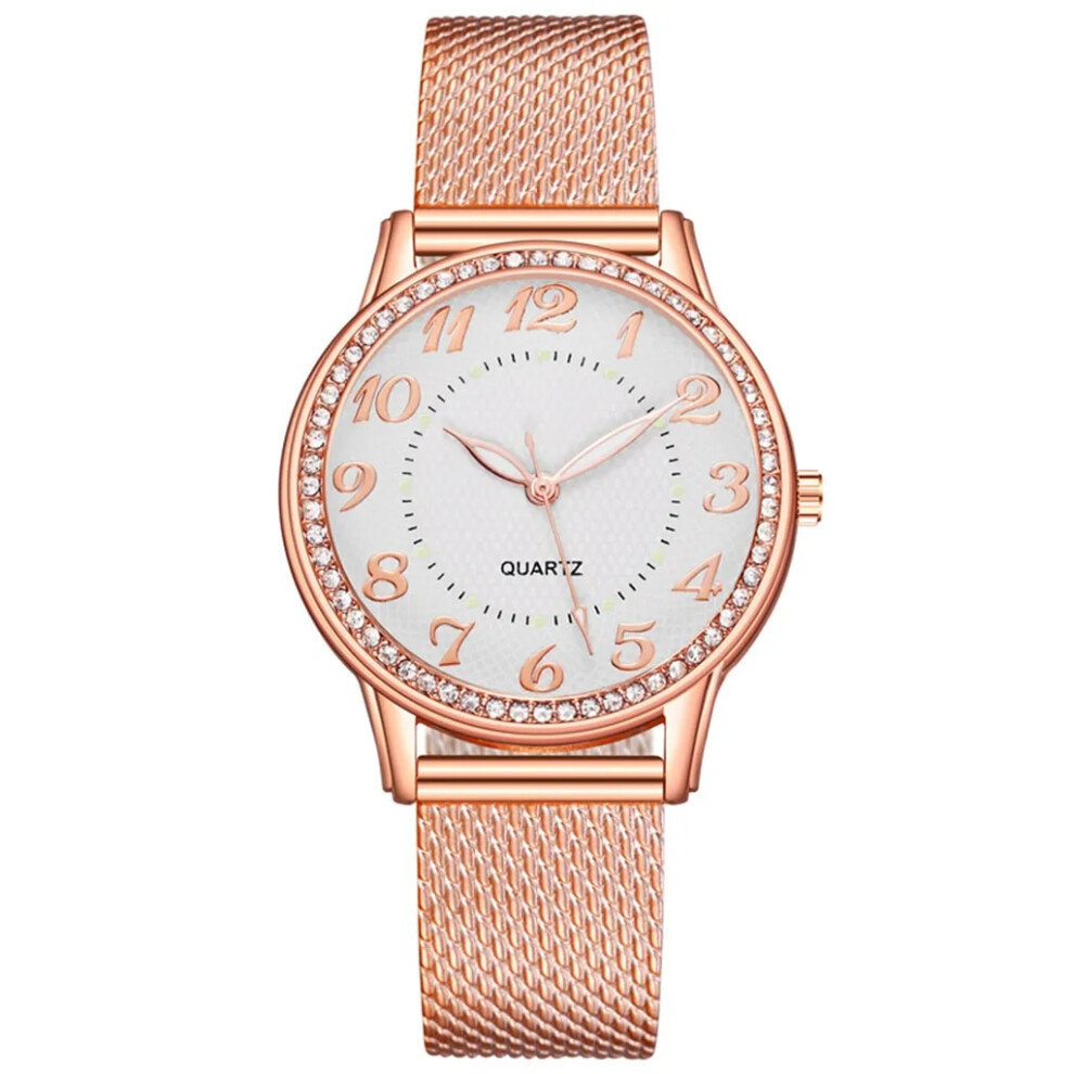 (H) Luxury Rose Gold Watch Women Watches Top Brand Ladies Casual Quartz Watch-image-OPC-PFH5H2H-NEW