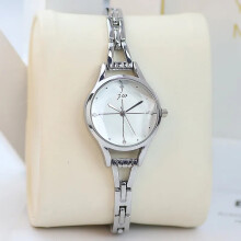 (silver white) Luxury Watch For Women Elegant Rose Gold Ladies Wrist Watches Rhinestone