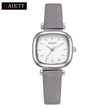 (grey) Watch Women Leather Strap Square Sport Watch Fashion Casual Ladies Business
