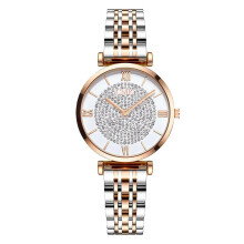 (3511 Rose Gold) Luxury Crystal Women Watches Top Brand Fashion Diamond Ladies Quartz Watch