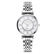 (Silver) Luxury Crystal Women Watches Top Brand Fashion Diamond Ladies Quartz Watch