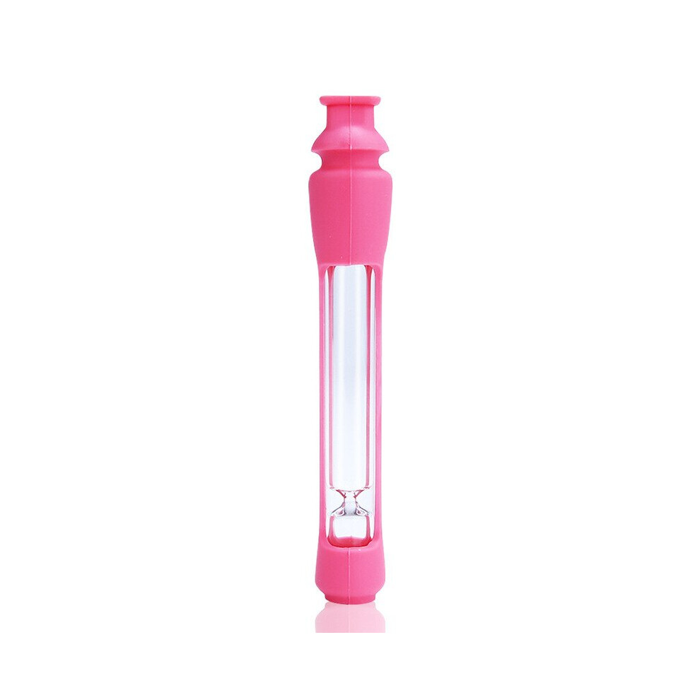 Aihontai Red (Red) Creative Tobacco Glass Straw Reusable Straw Eco Friendly Glass Tube Filter