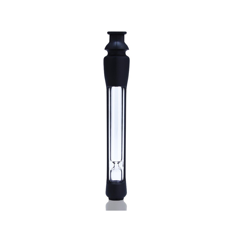 Aihontai Black (Black) Creative Tobacco Glass Straw Reusable Straw Eco Friendly Glass Tube Filter