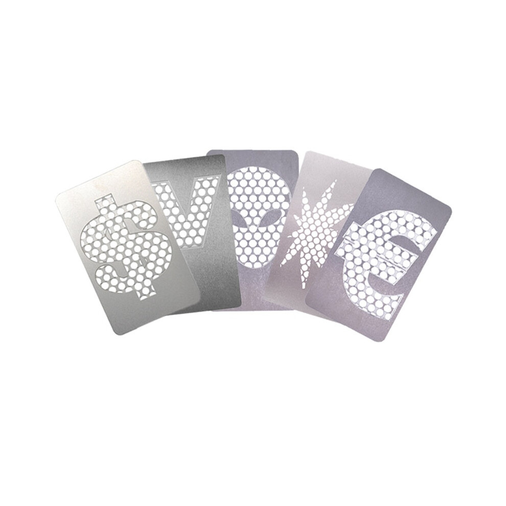 Aihontai (1Pc Random Pattern) Tobacco Grinder Card Tobacco Crusher Grindering Card Herbal Tobacco Card