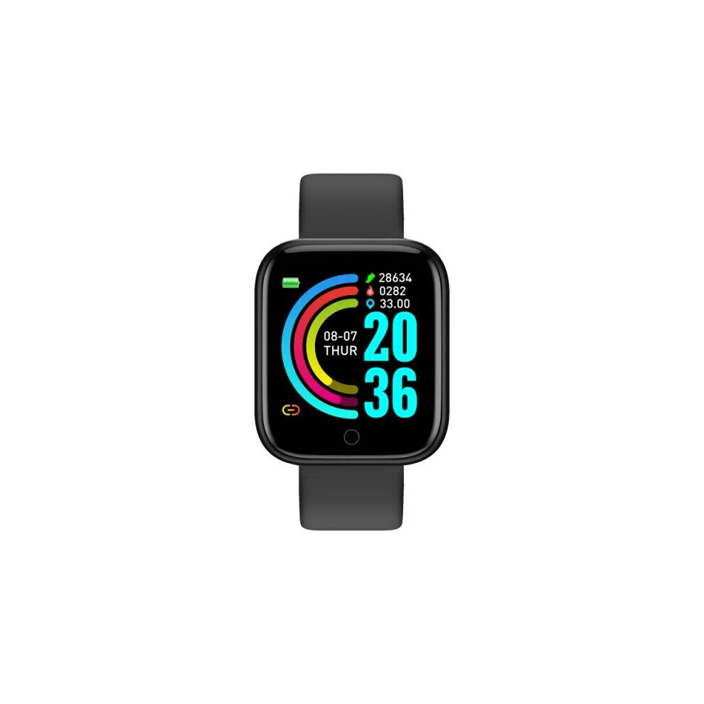 (Black) 2023 Original D20 Smart Watch Men Bluetooth Smartwatch Heart Rate Fitness Black 7446610278294