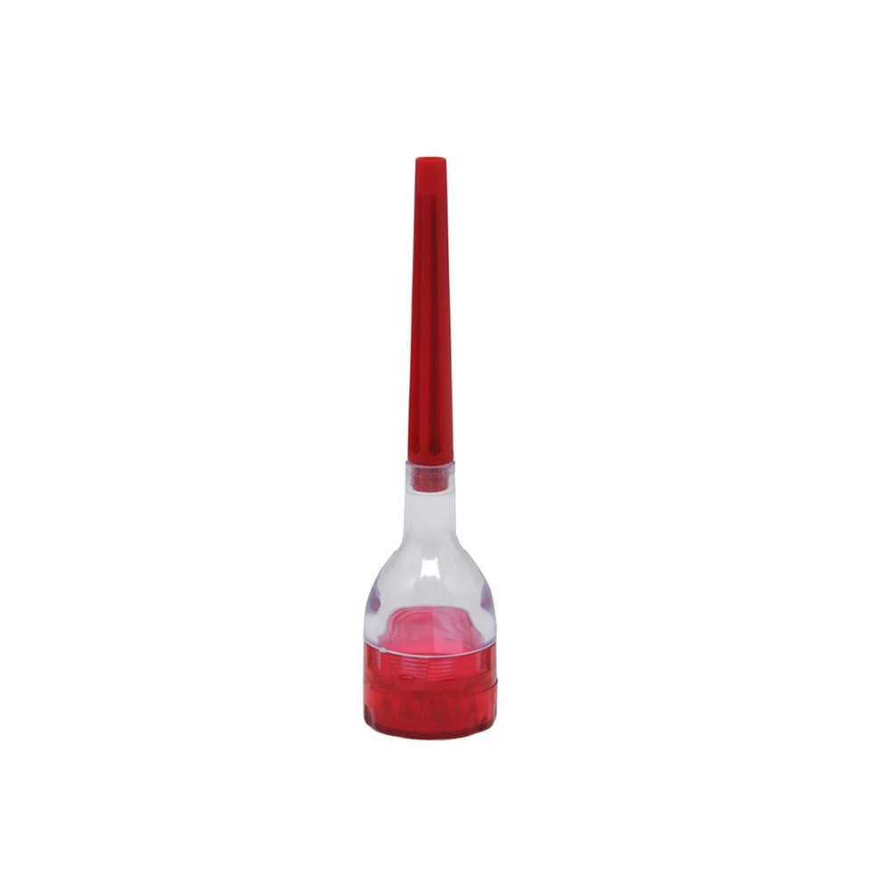 Aihontai (Red) 3 In 1 Mini Plastic Tobacco Grinder With Taper Filler Storage Herb Filling