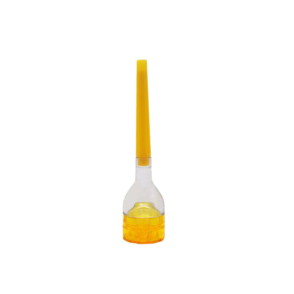 Aihontai (Yellow) 3 In 1 Mini Plastic Tobacco Grinder With Taper Filler Storage Herb Filling
