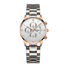 (Silver Rose White) NIBOSI Quartz Watch Women Watches Ladies Stainless Steel Women's Watches