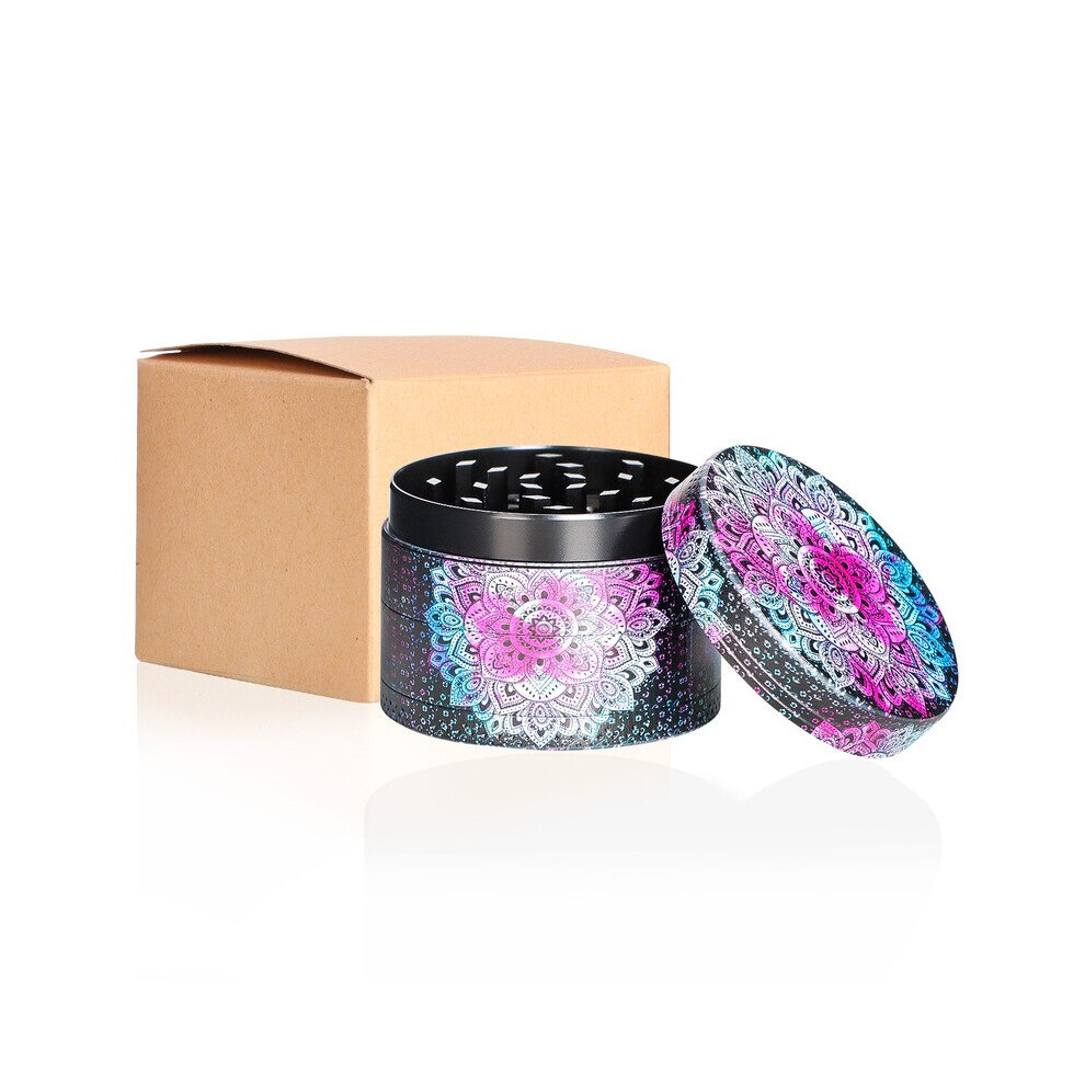 Aihontai Sky Blue (Sky Blue) 50Mm Metal Herbal Herb Grinder For Smoking Tobacco Manual Hand Spice Pepper