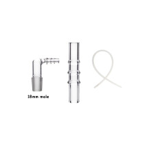 (18mm) 10mm 14mm 18mm Male 90 degree angled water tool glass whip adapter kit