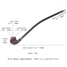 (aq0009) Large Reading Pipe 41cm Lengthened Marbling Resin Loop Filter Long Handle
