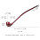 (aq0011) Large Reading Pipe 41cm Lengthened Marbling Resin Loop Filter Long Handle 1