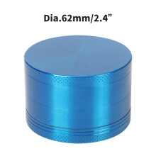 (63mm-blue) 4 Layers 40mm 50mm 63mm Hemp Pepper Pot Spice Mill Zinc Alloy Metal Dry