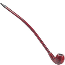 (long red wood) 1pcs Long Black Churchwarden Tobacco Pipe 40cm With Gift Box H702 Smoking