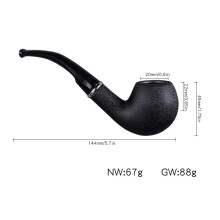 (small) 1pcs Long Black Churchwarden Tobacco Pipe 40cm With Gift Box H702 Smoking