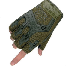 (ST-6, M) Tactical Military Gloves Half Finger Paintball Airsoft SCombat Anti-Skid
