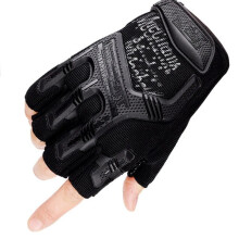 (ST-8, L) Tactical Military Gloves Half Finger Paintball Airsoft SCombat Anti-Skid