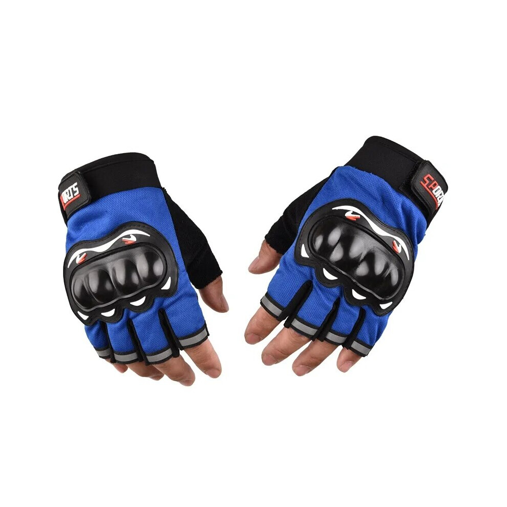 (-2) Motorcycle Gloves Men's Motorcycle Gloves Breathable Closed Finger Racing Blue 9049134266099