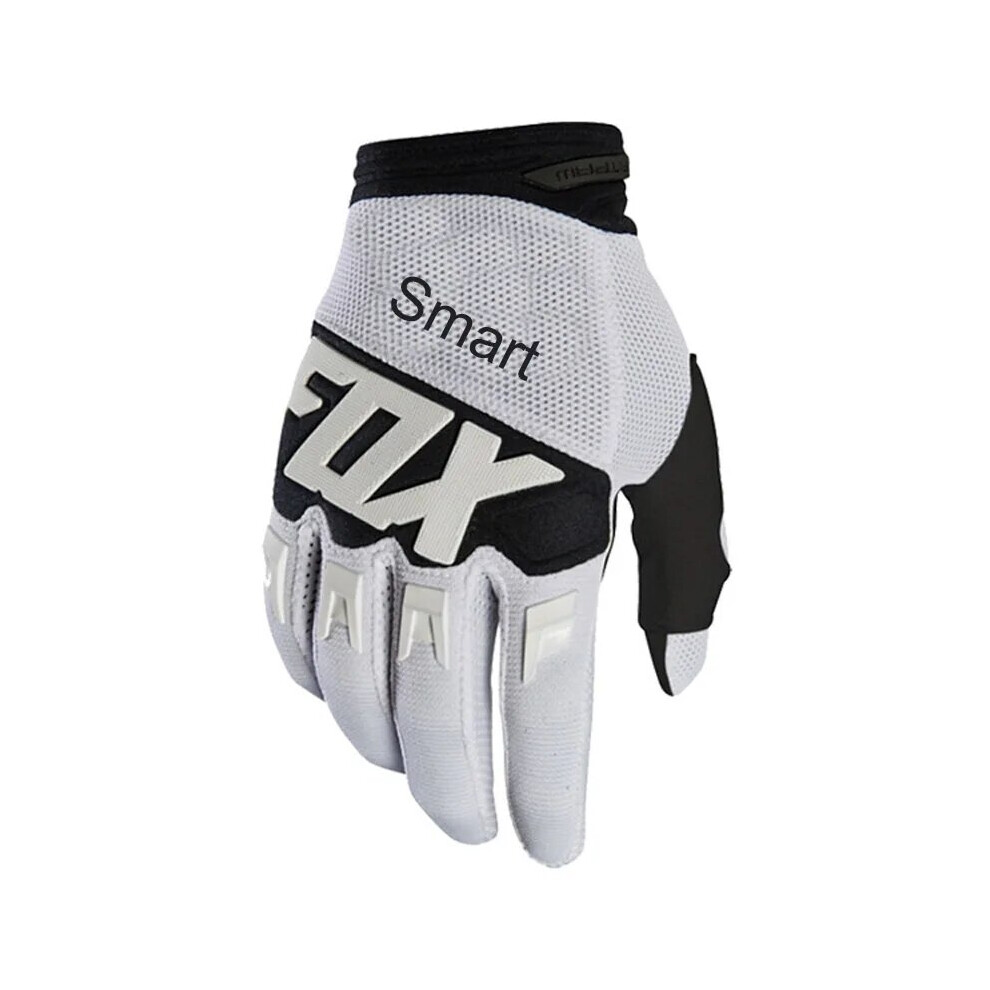 ( - L) Men's Bicycle Gloves Riding Bicycle Motocross Motorcycle Accessories Mx White 9049134256243