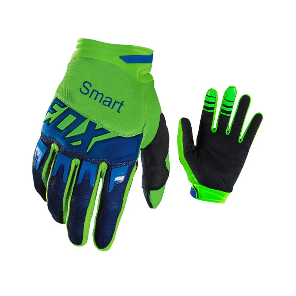 ( - Word, S) Men's Bicycle Gloves Riding Bicycle Motocross Motorcycle Accessories Mx Green/Blue 9049134255611