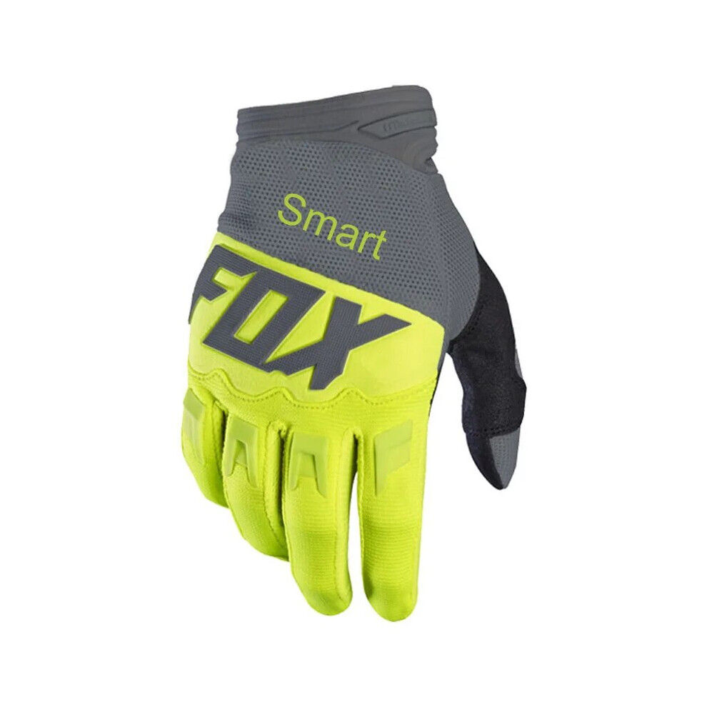 ( - L) Men's Bicycle Gloves Riding Bicycle Motocross Motorcycle Accessories Mx Grey/Green 9049134256182
