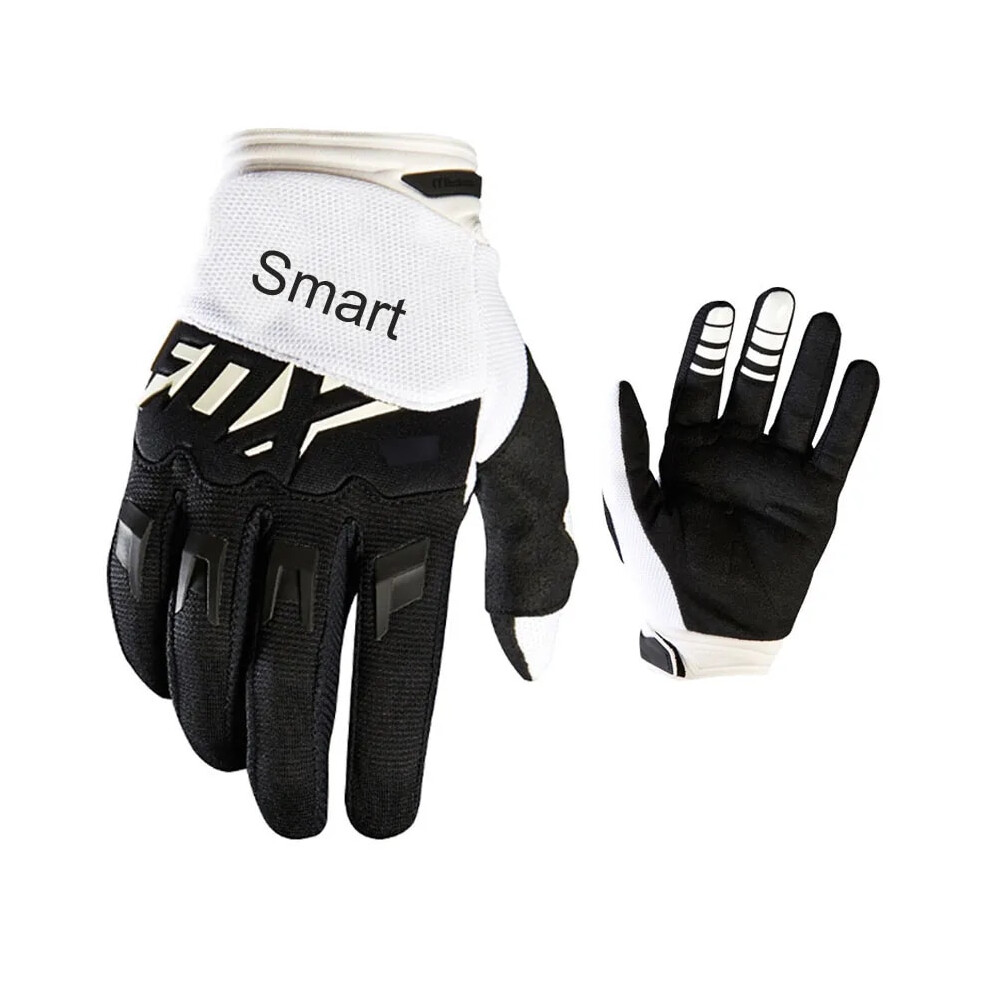 ( - Xl) Men's Bicycle Gloves Riding Bicycle Motocross Motorcycle Accessories Mx White/Black 9049134256519