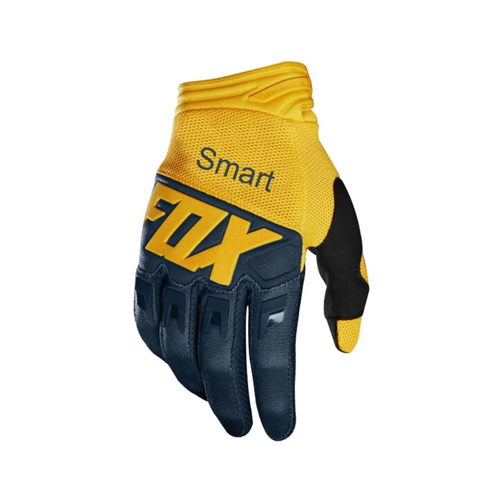 ( - Xl) Men's Bicycle Gloves Riding Bicycle Motocross Motorcycle Accessories Mx Yellow/Blue 9049134256557