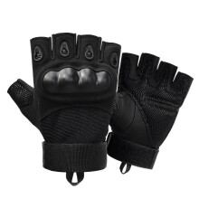 (black, XL) Gloves Half Finger Men's Gloves Outdoor Military Tactical Gloves Sports