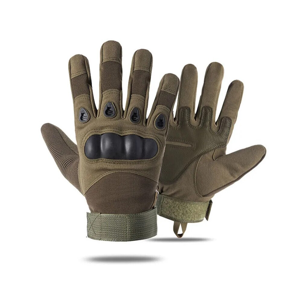 (Army -2, L) Gloves Full Finger Men's Gloves Outdoor Military Tactical Gloves Sports Green 9049134278177