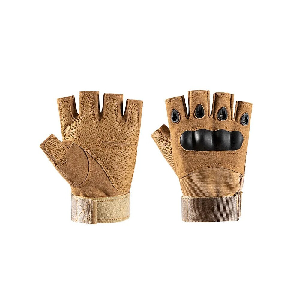 (Khaki, Xl) Gloves Full Finger Men's Gloves Outdoor Military Tactical Gloves Sports 9049134278344