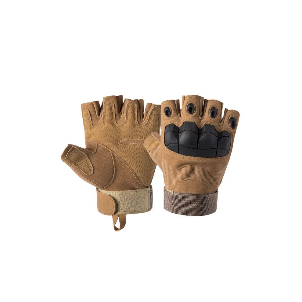 (Khaki-3, Xl) Gloves Full Finger Men's Gloves Outdoor Military Tactical Gloves Sports 9049134278368