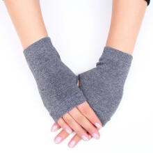 (B - Gray) Gloves Punk Y2K Star Knitted Woolen Gloves Fashion Men Women Pentagram