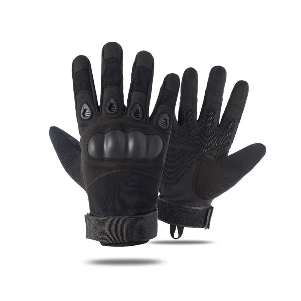 (, M) Gloves Outdoor Military Tactical Gloves Full Finger Hard Knuckle Men's Black 9049134280033