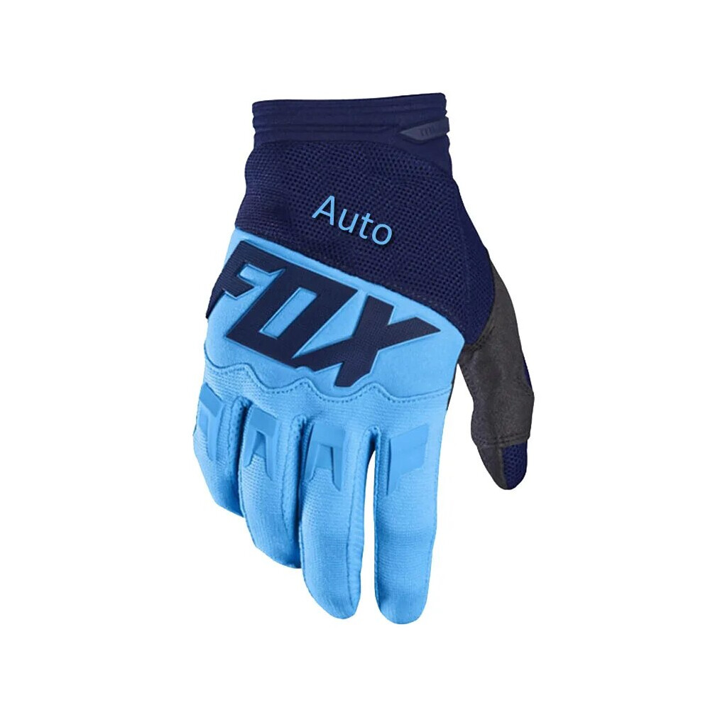 ( - Xl) Gloves Cycling Gloves Man Mtb Auto Fox Riding Bike Motocross Gloves Motorcycle Blue 9049134277415