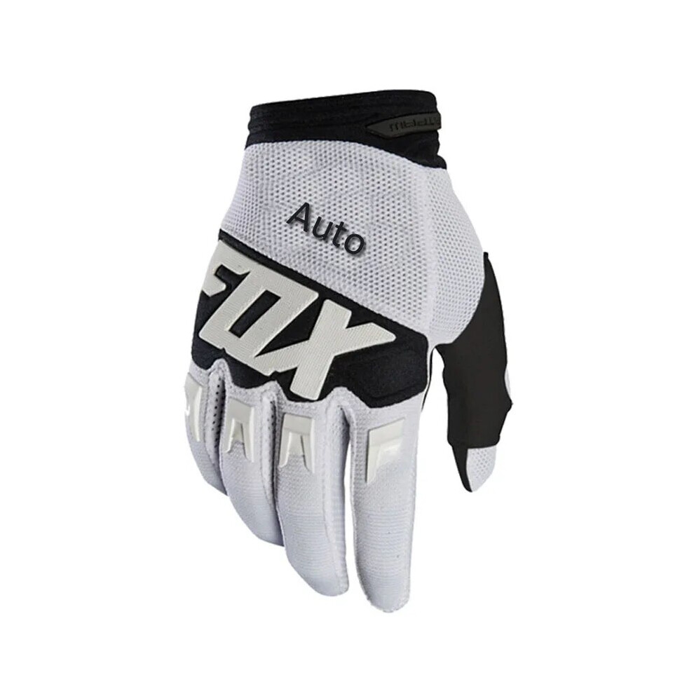( - Xl) Gloves Cycling Gloves Man Mtb Auto Fox Riding Bike Motocross Gloves Motorcycle White 9049134277545