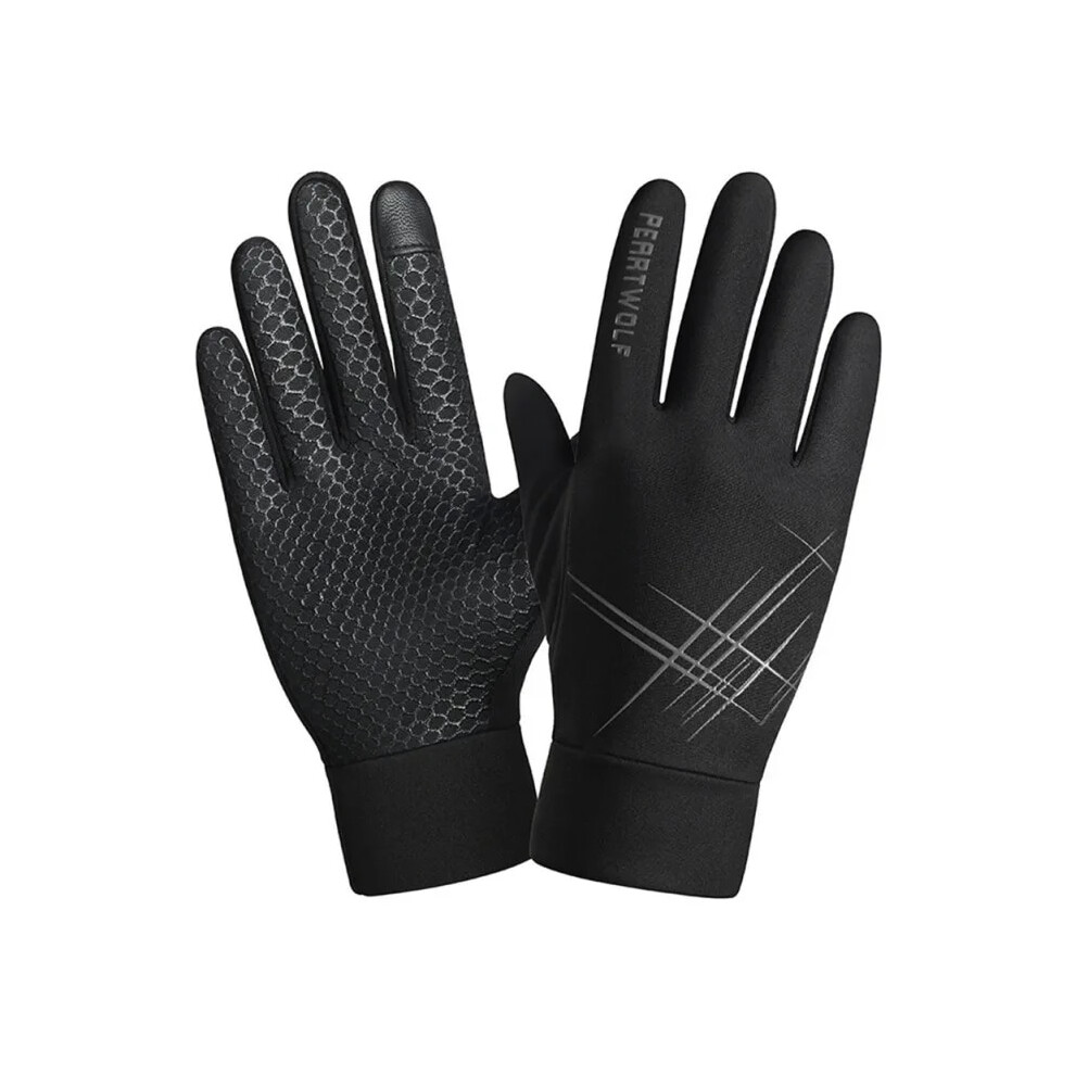 (Gray) Gloves Full Finger Touchscreen Cycling Motocycle Gloves Waterproof Antislip Gray 9049134283140