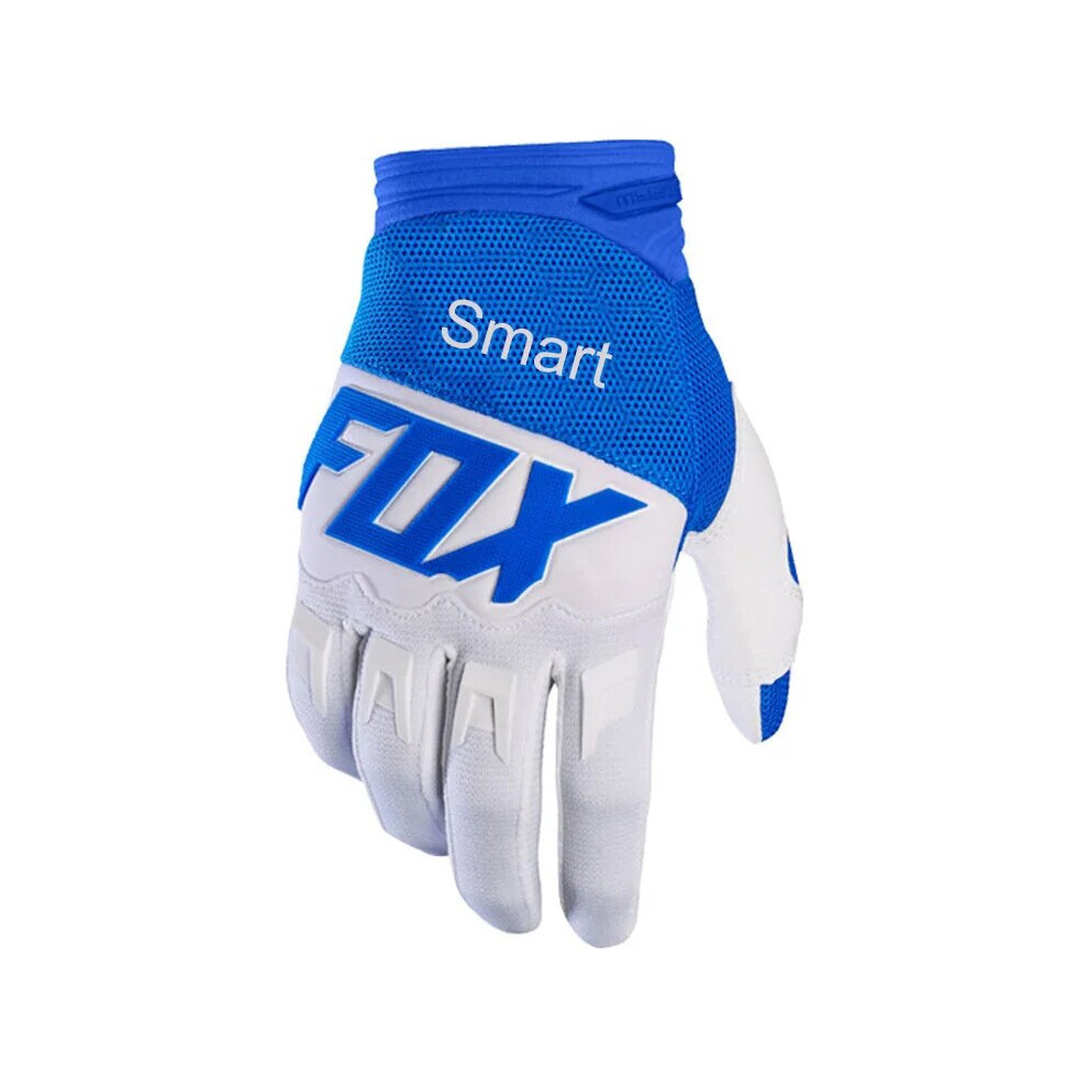Aihontai (Blue - White, S) Smart Fox Dirtpaw Gloves Motorcycle Cycling Mountain Bicycle Off Road