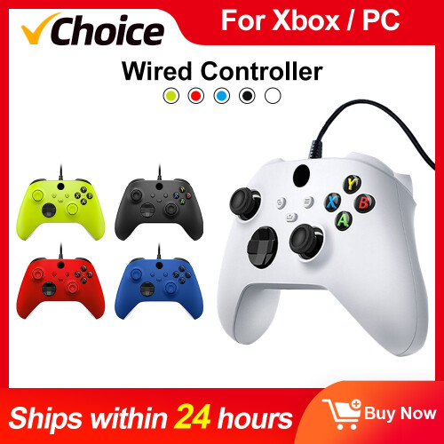 (Blue) Controller for Xbox Series X S Xbox One Joystick Gamepad Wired Joypad 1
