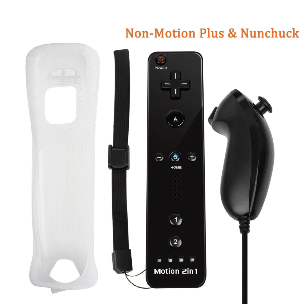 (No-53-240) Compatible Nintendo Wii Console Remote Wireless Gamepad Controller Nunchuck 9085801730814