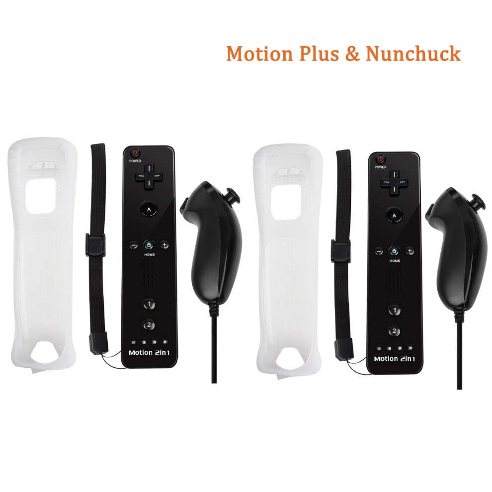 (8-120-380) Built-In Motion Plus Wireless Gamepad Controller For Nintendo Wii Games 9085801729771