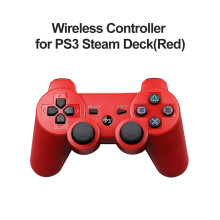 (Red) Controller for Sony PS3 Super Slim PC Joystick Gamepad for Play Station