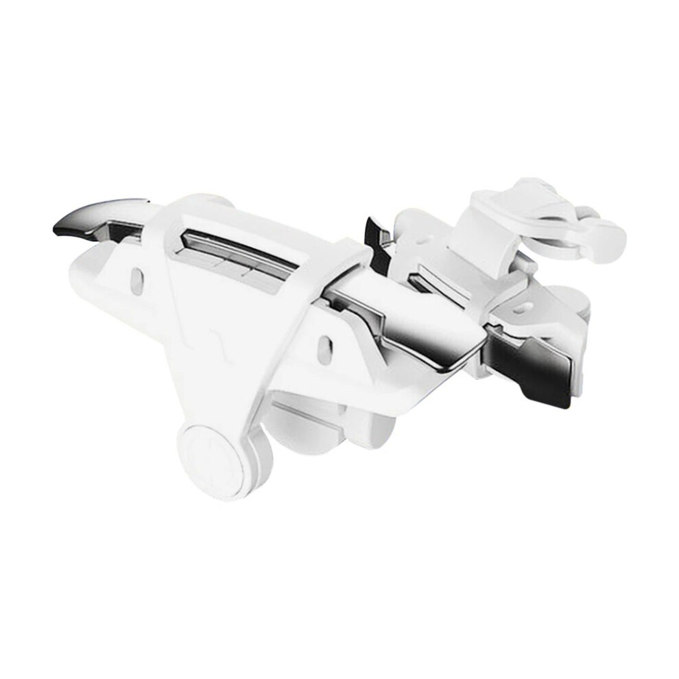 (M9 ) G21 Gamepad Joystick Mobile Phone Game Trigger 6-Finger Aim Shooting L1 White 9085801735338
