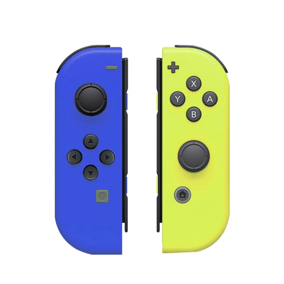 (Blue Yellow) Switch JoyPad Joycons Controller For Nintendo Switch with Wrist Strap