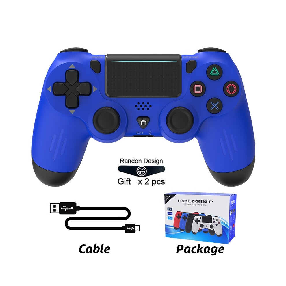 Photos - Gamepad  DATA FROG Bluetooth 4.0 Wireless Controller For PC PS4 win7/8/10 /Android(Blue)