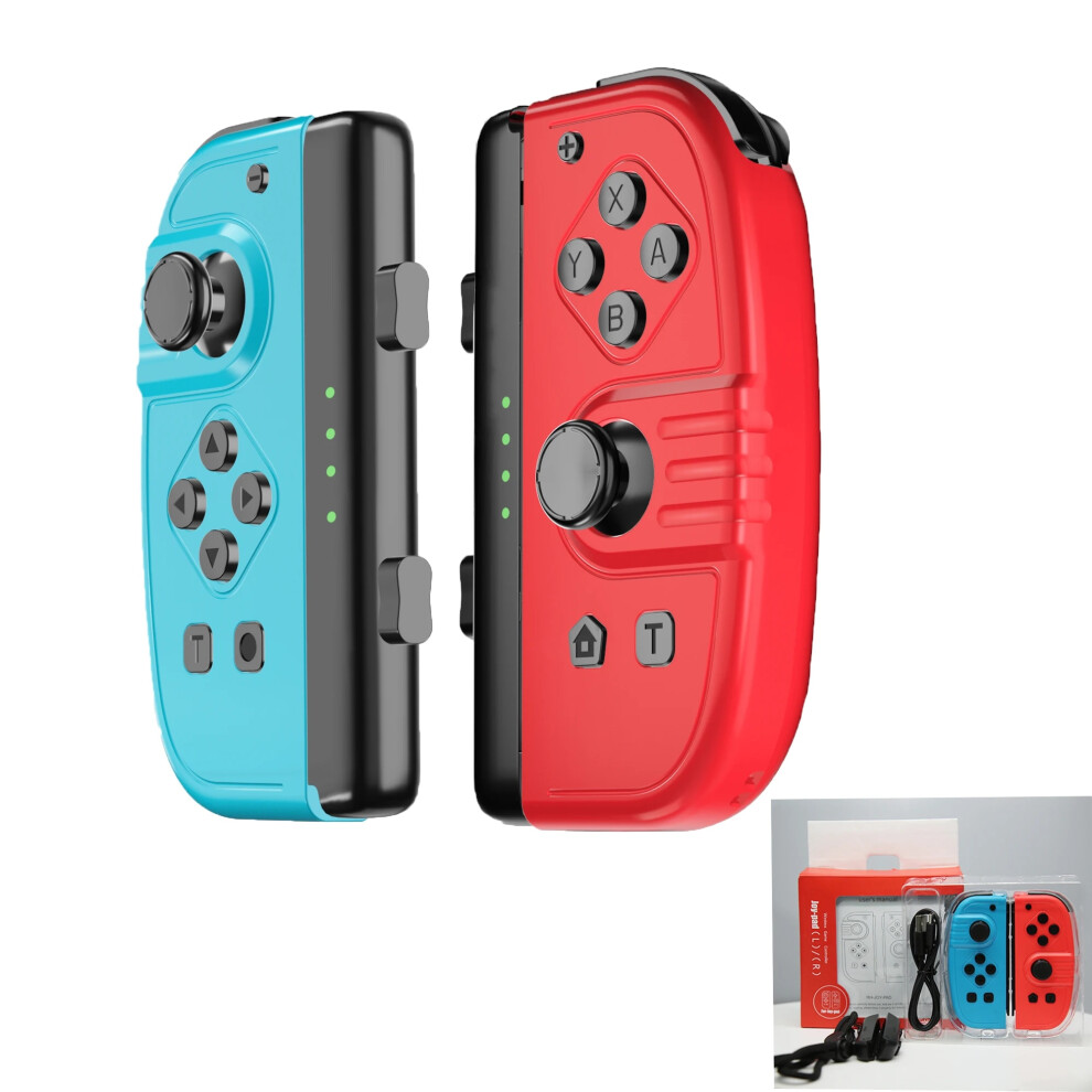 (Red Blue) Joypad Switch Joystick Controller 6 Axis Gyro Wireless Gamepad Switch Blue,Red 9085801735802