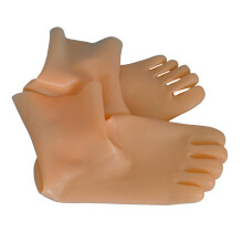 (flesh, S) Unisex latex fetish sock rubber 5 toes socks short sock  Latex Fetish