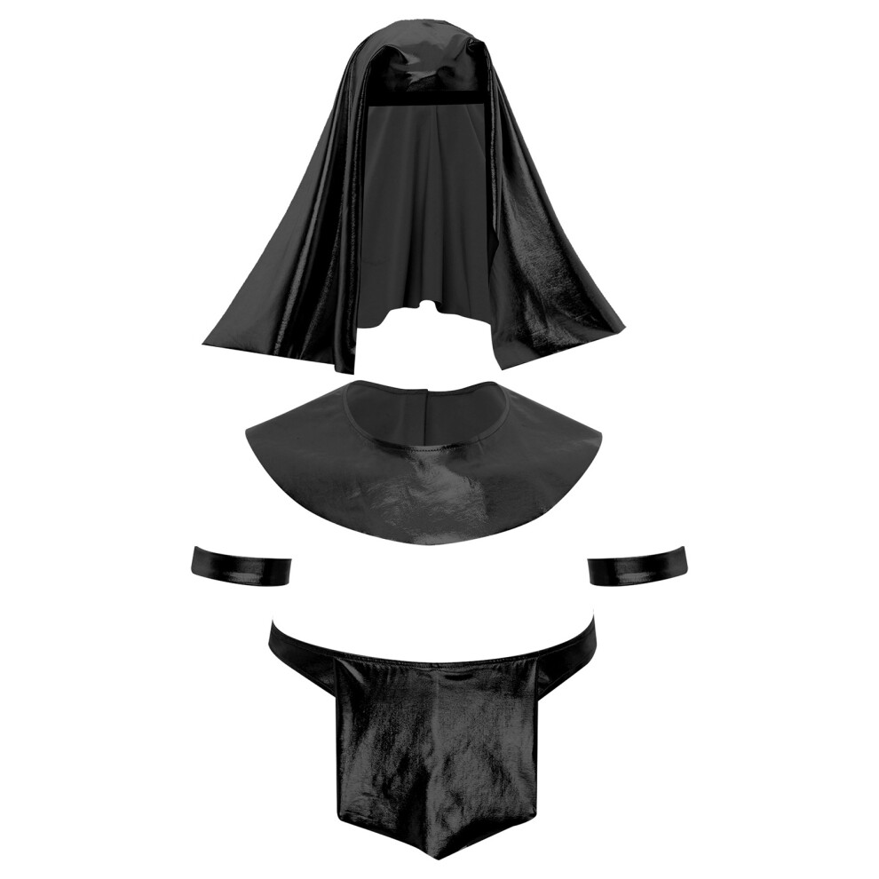 Photos - Fancy Dress Mens Egyptian God Costume Carnival Halloween Egypt Pharaoh Cleopatra Role(Black, M)