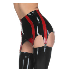 (Black, x L) Latex Garter Gummi Rubber Suspender Clubwear Sexy Width Trims Hot Customize
