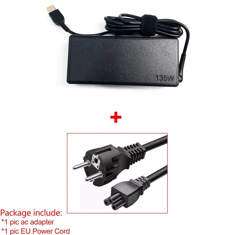 (Eu Power Cord) 20V 6.75A 135W Laptop Ac Adapter Charger For Lenovo Thinkpad L440 L450 9454952716075