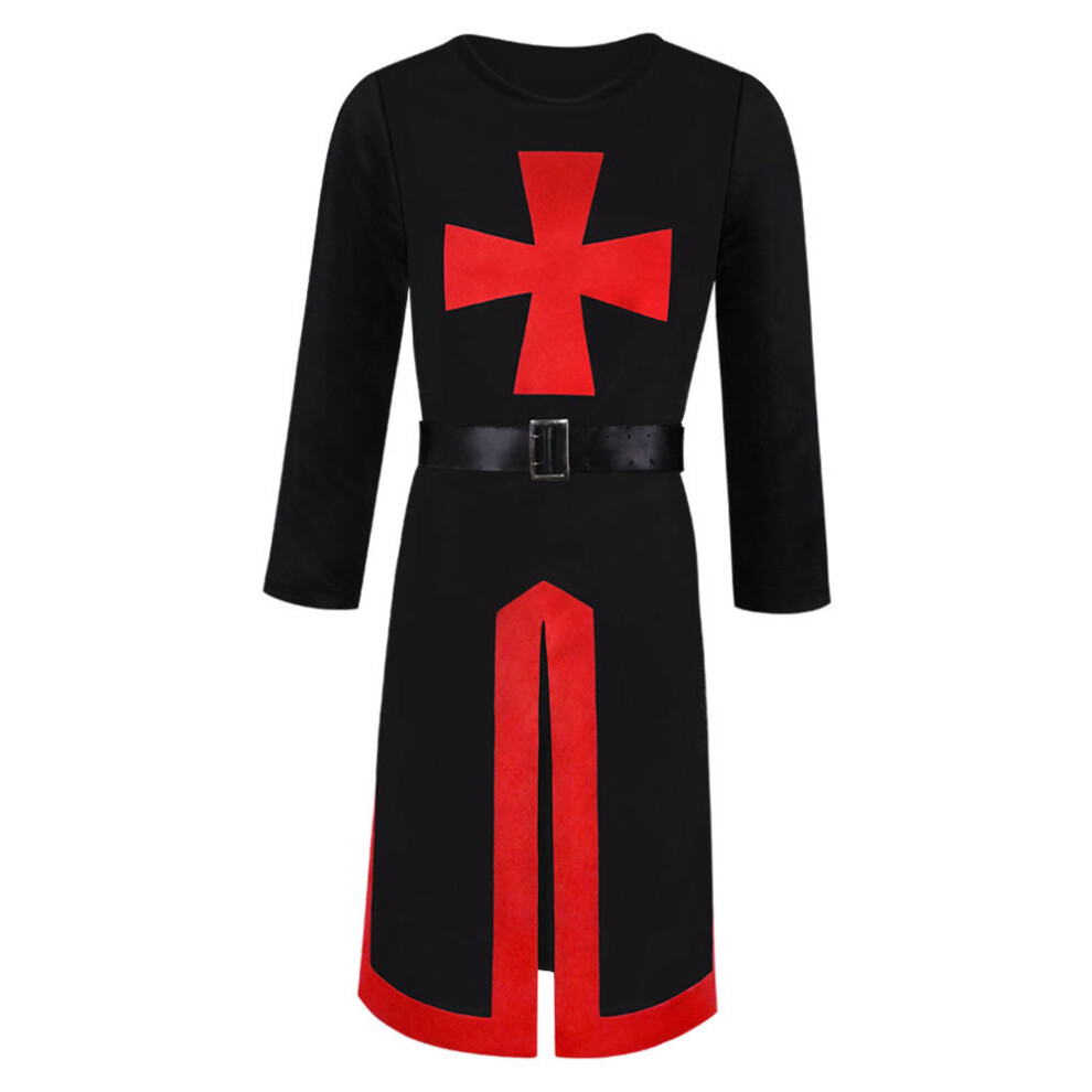 Photos - Fancy Dress  4XL Medieval Warriors Knight Templar Crusader Costume Adult Men Gown Long Not,Specified(B2, x x x L)